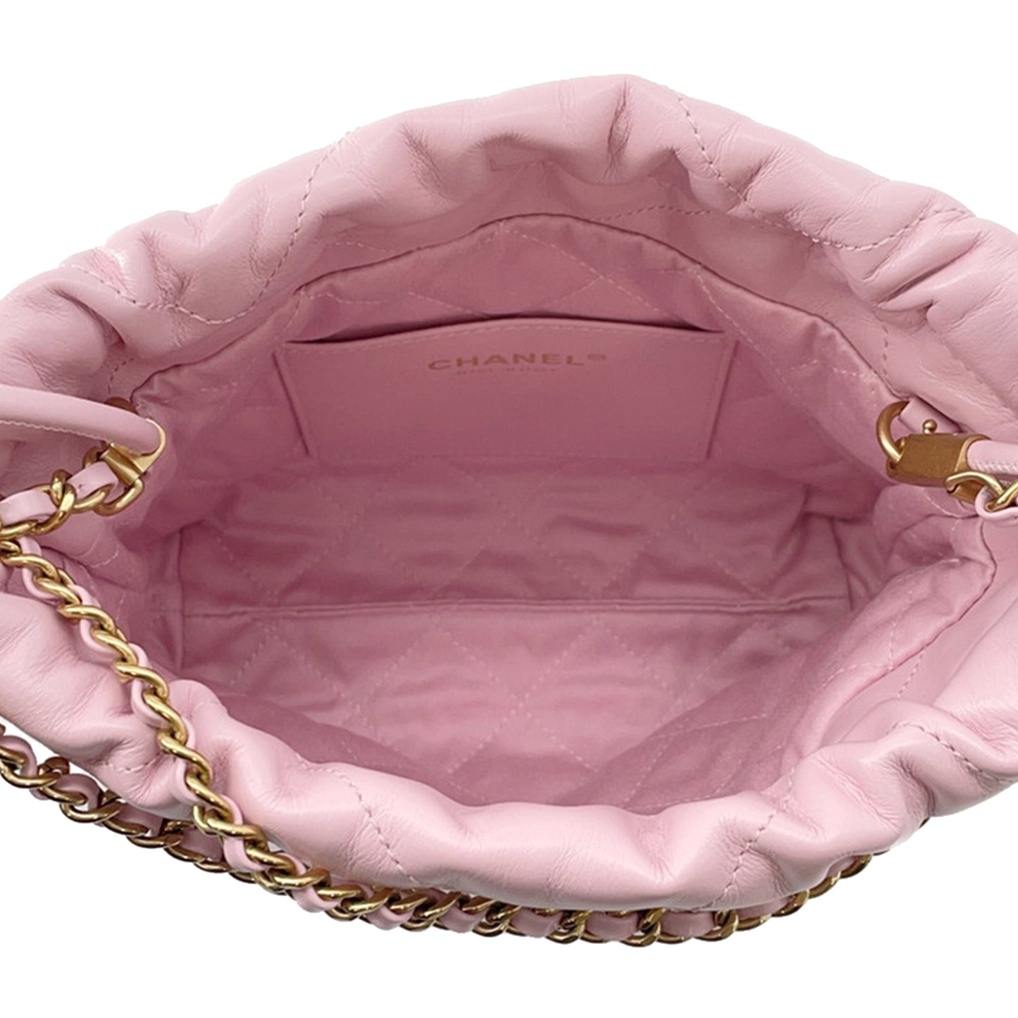 Chanel Mini Shiny Calfskin 22 Handbag