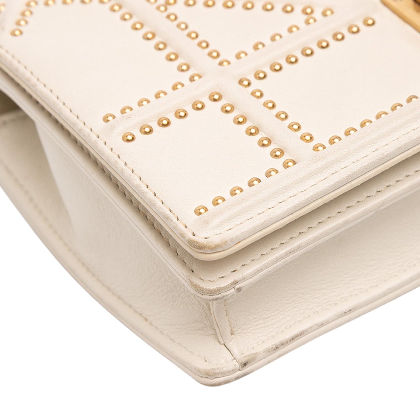 Dior Studded Lambskin Diorama Wallet on Chain