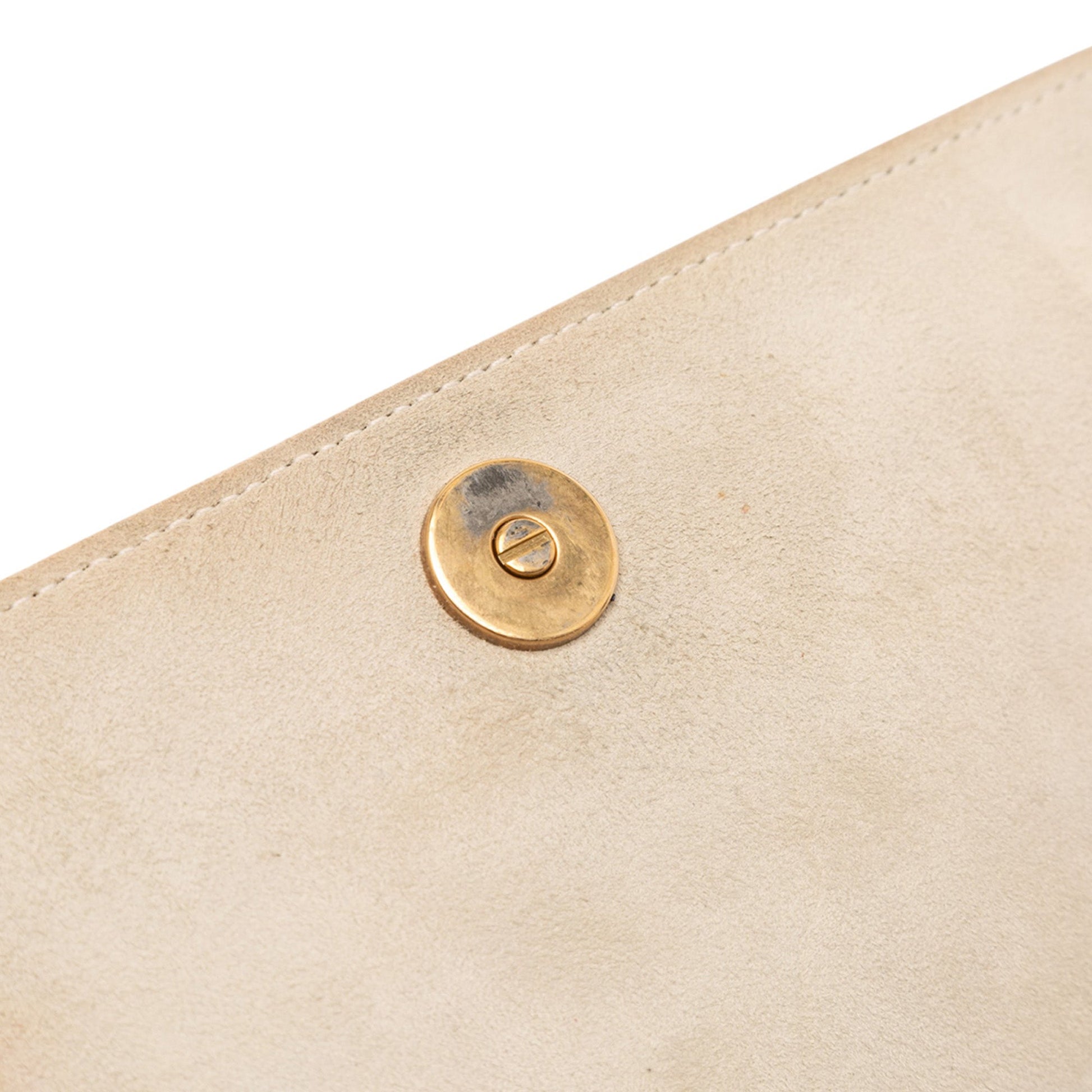 Dior Studded Lambskin Diorama Wallet on Chain