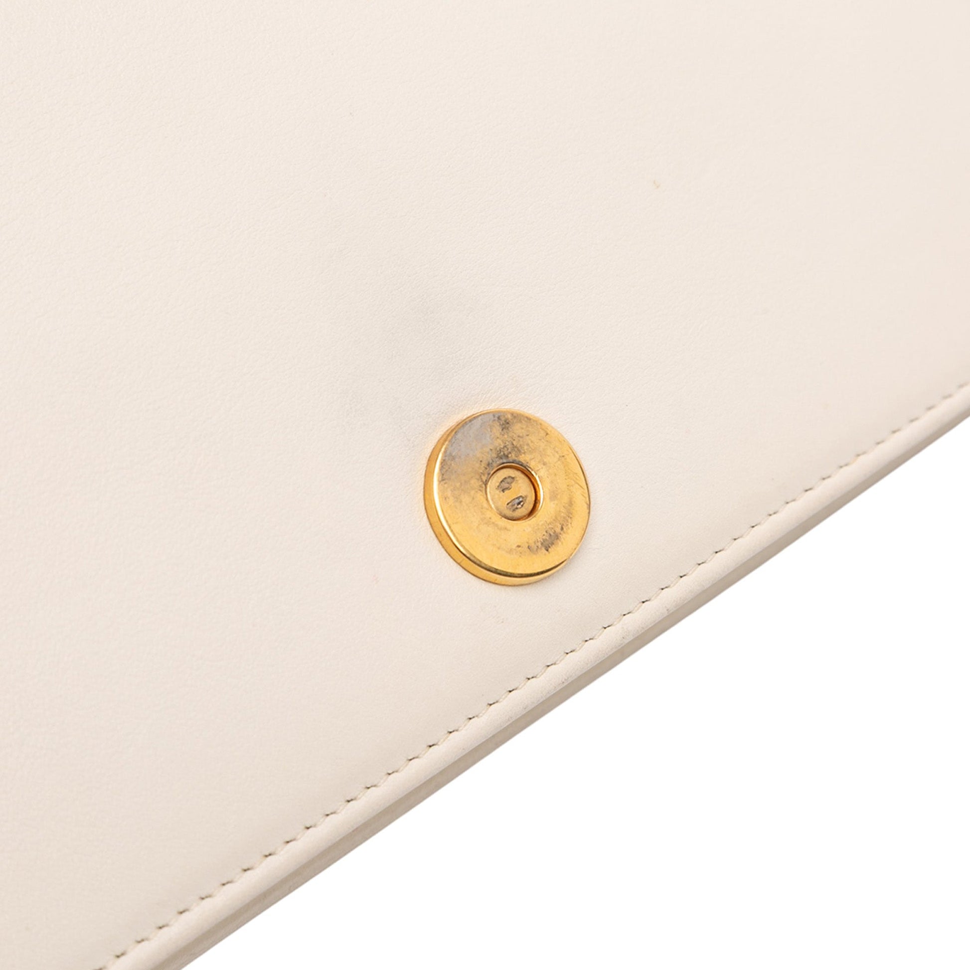 Dior Studded Lambskin Diorama Wallet on Chain