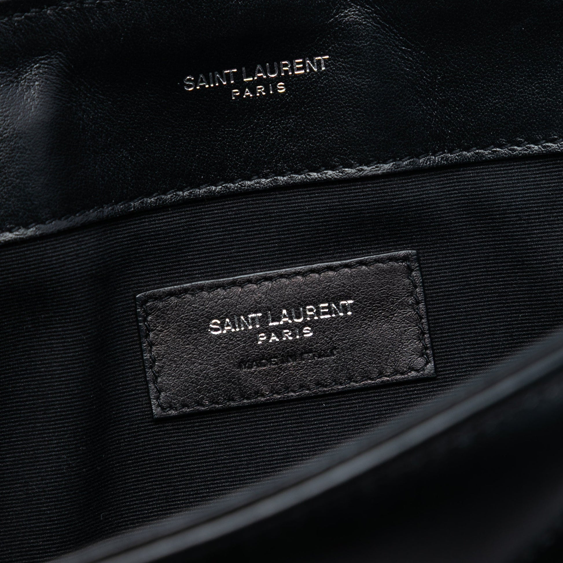 Saint Laurent Matelasse Calfskin Monogram LouLou Document Clutch