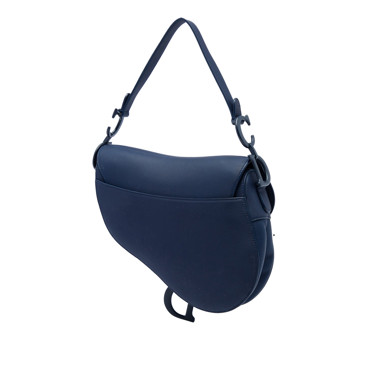 Dior Ultra Matte Calfskin Saddle Bag — Blue