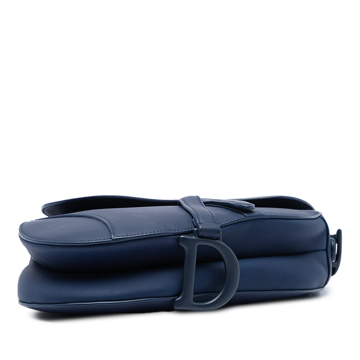 Dior Ultra Matte Calfskin Saddle Bag — Blue
