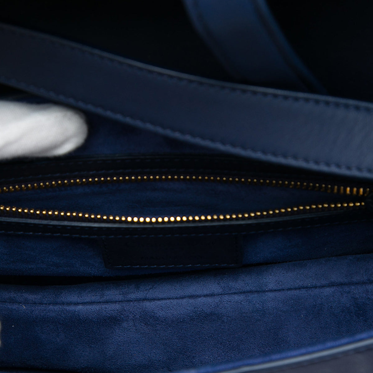 Dior Ultra Matte Calfskin Saddle Bag — Blue