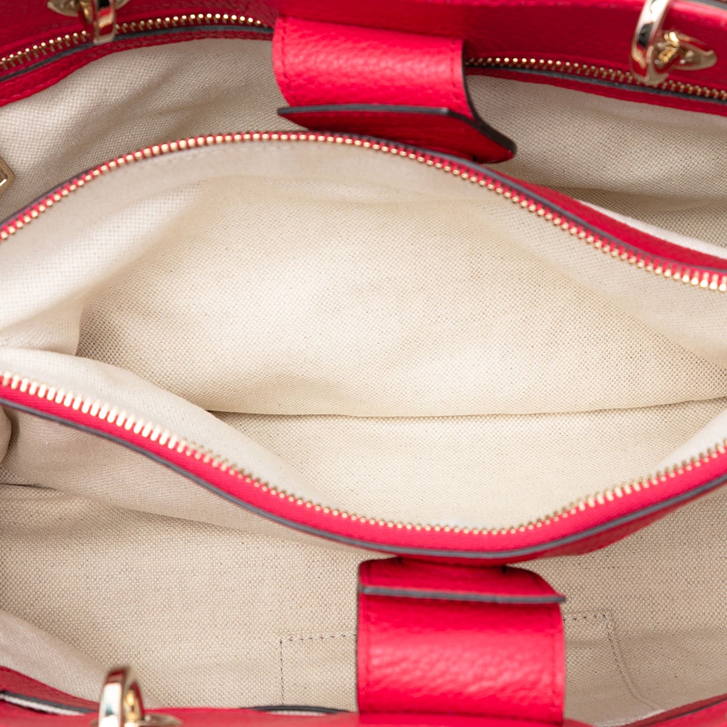Gucci Medium Bicolor Calfskin Bamboo Shopper Satchel