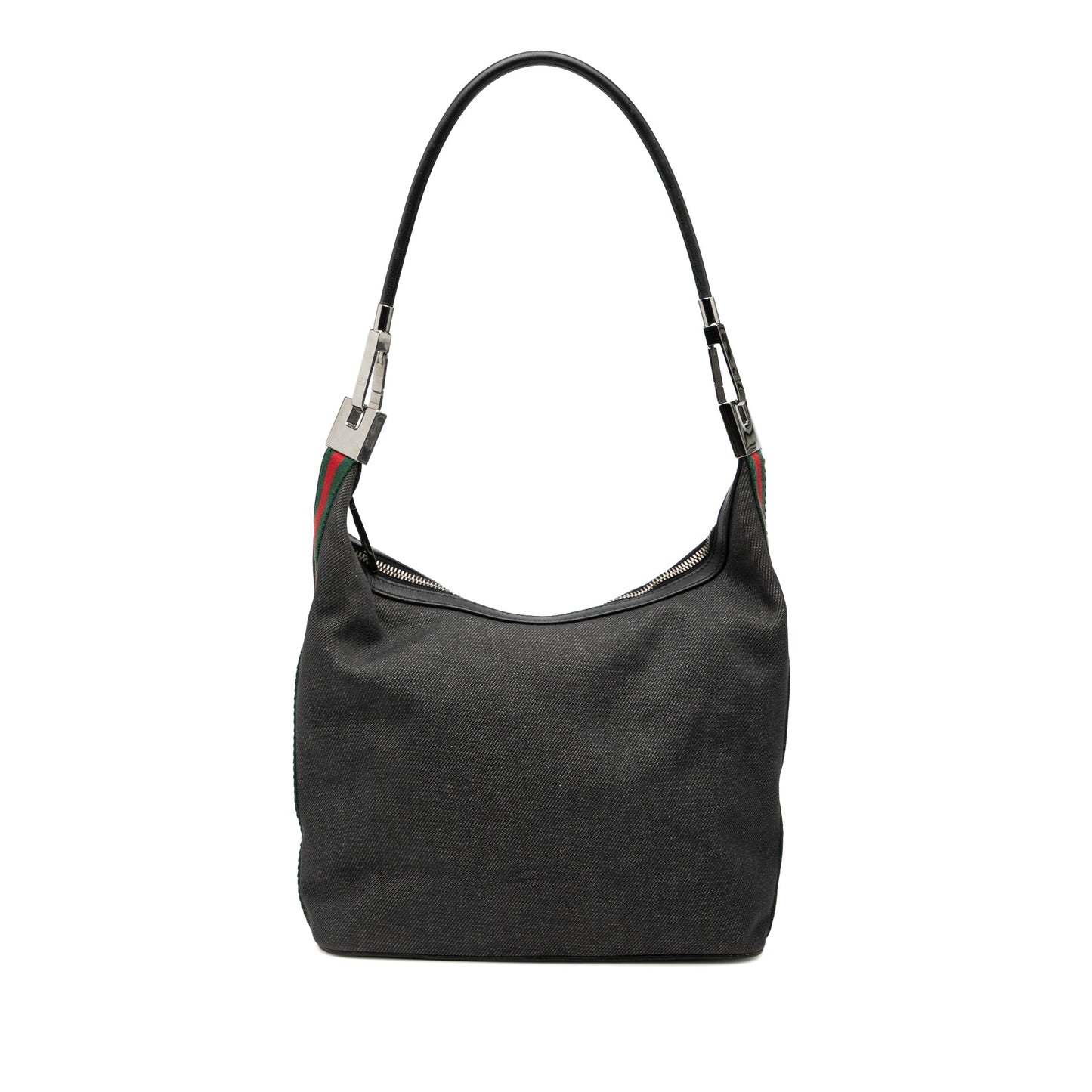 Gucci Denim Web Shoulder Bag