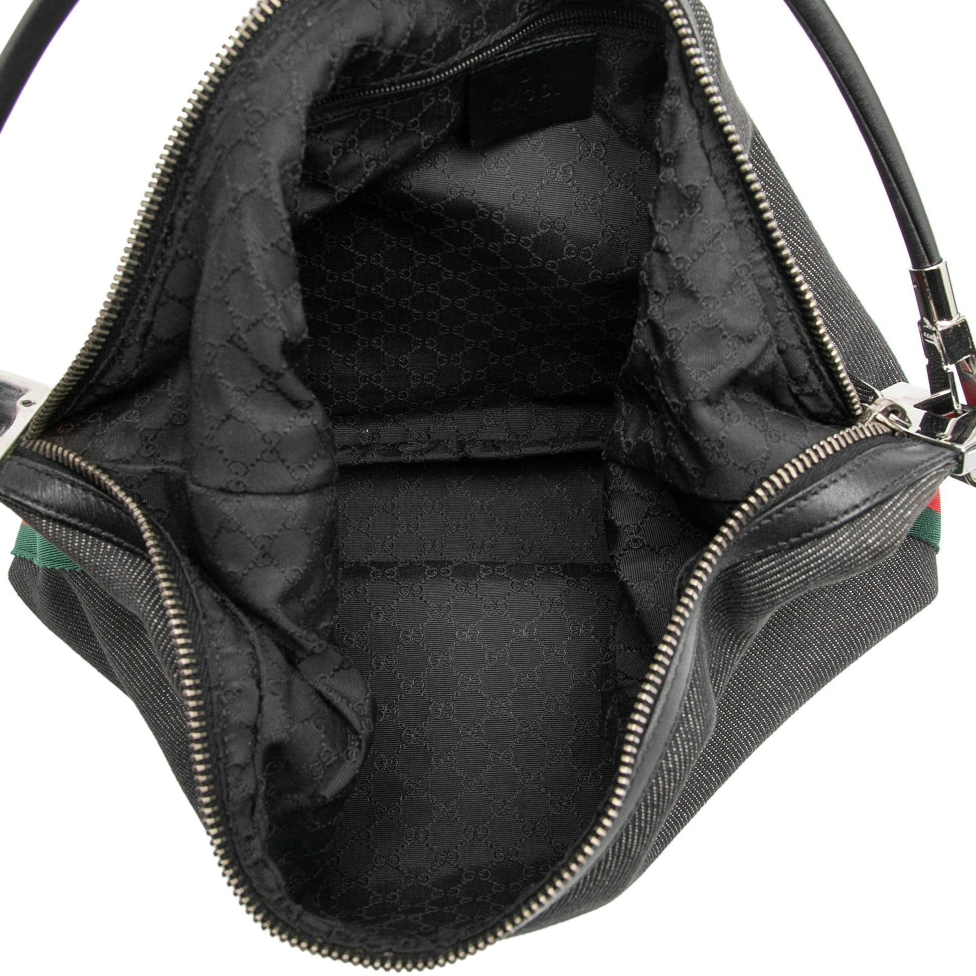Gucci Denim Web Shoulder Bag