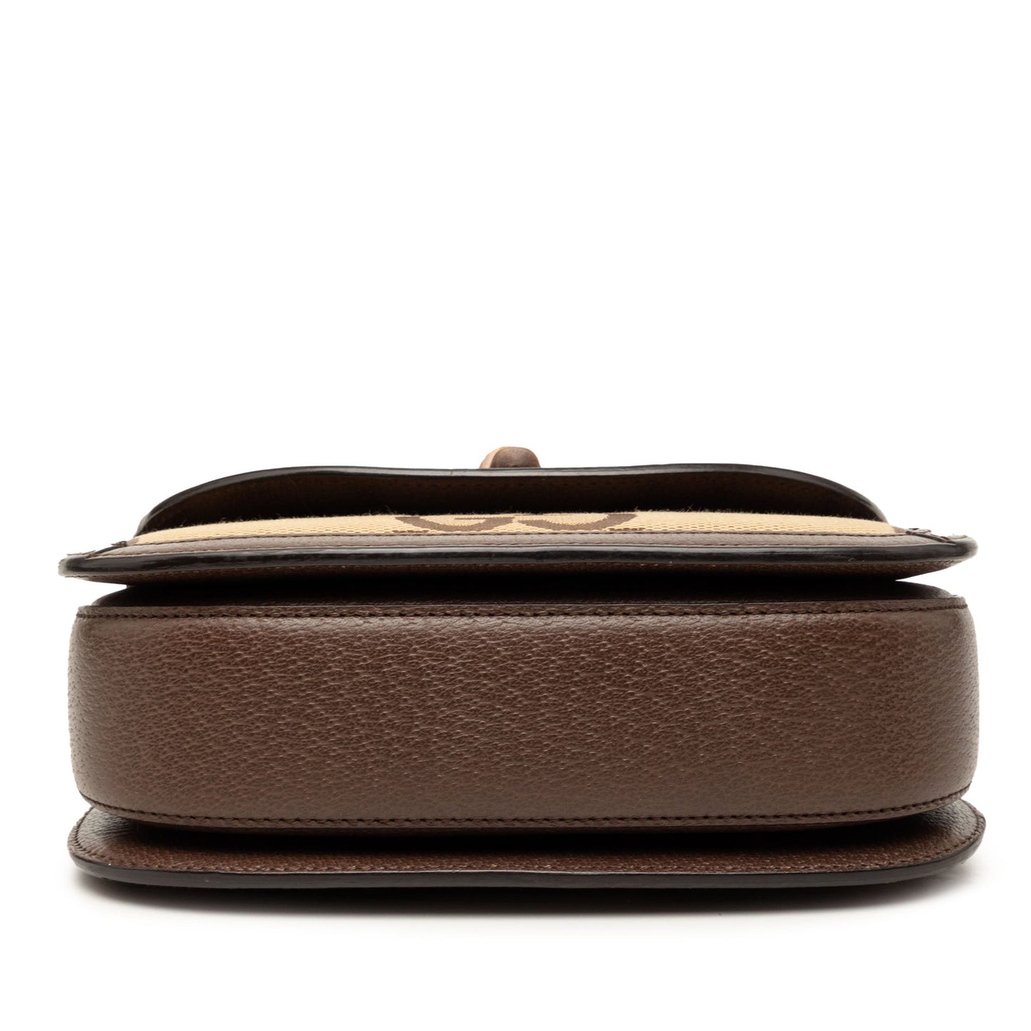 Gucci Small Jumbo GG Canvas Web Bamboo 1947 Top Handle Bag