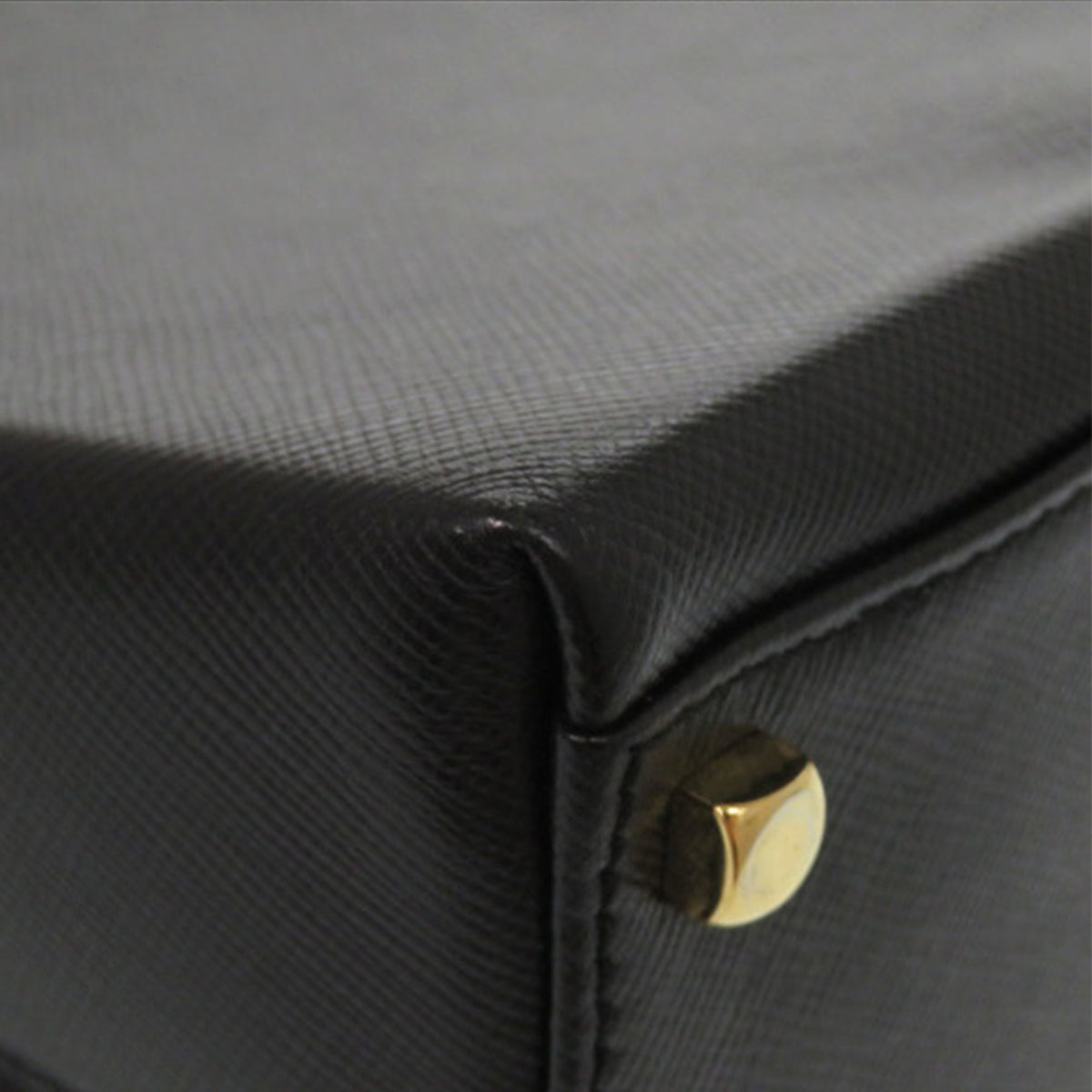 Ferragamo Leather Gancini Top Handle Bag — Black