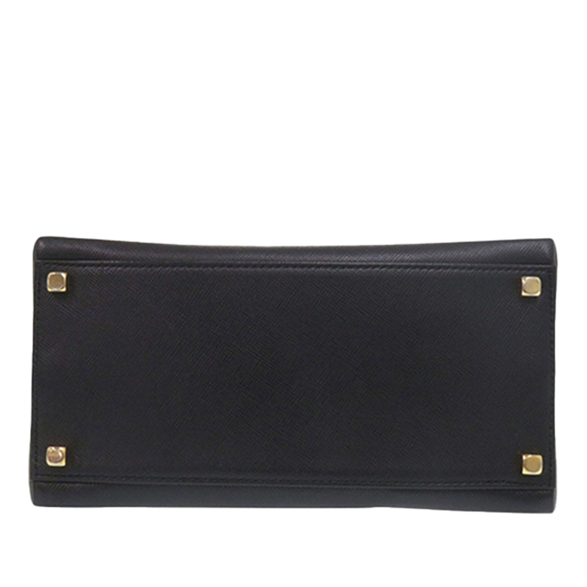 Ferragamo Leather Gancini Top Handle Bag — Black