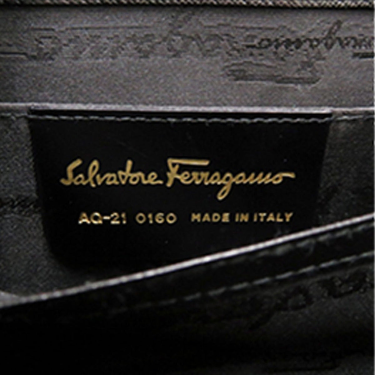 Ferragamo Leather Gancini Top Handle Bag — Black
