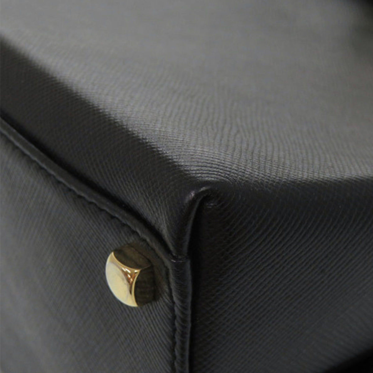 Ferragamo Leather Gancini Top Handle Bag — Black
