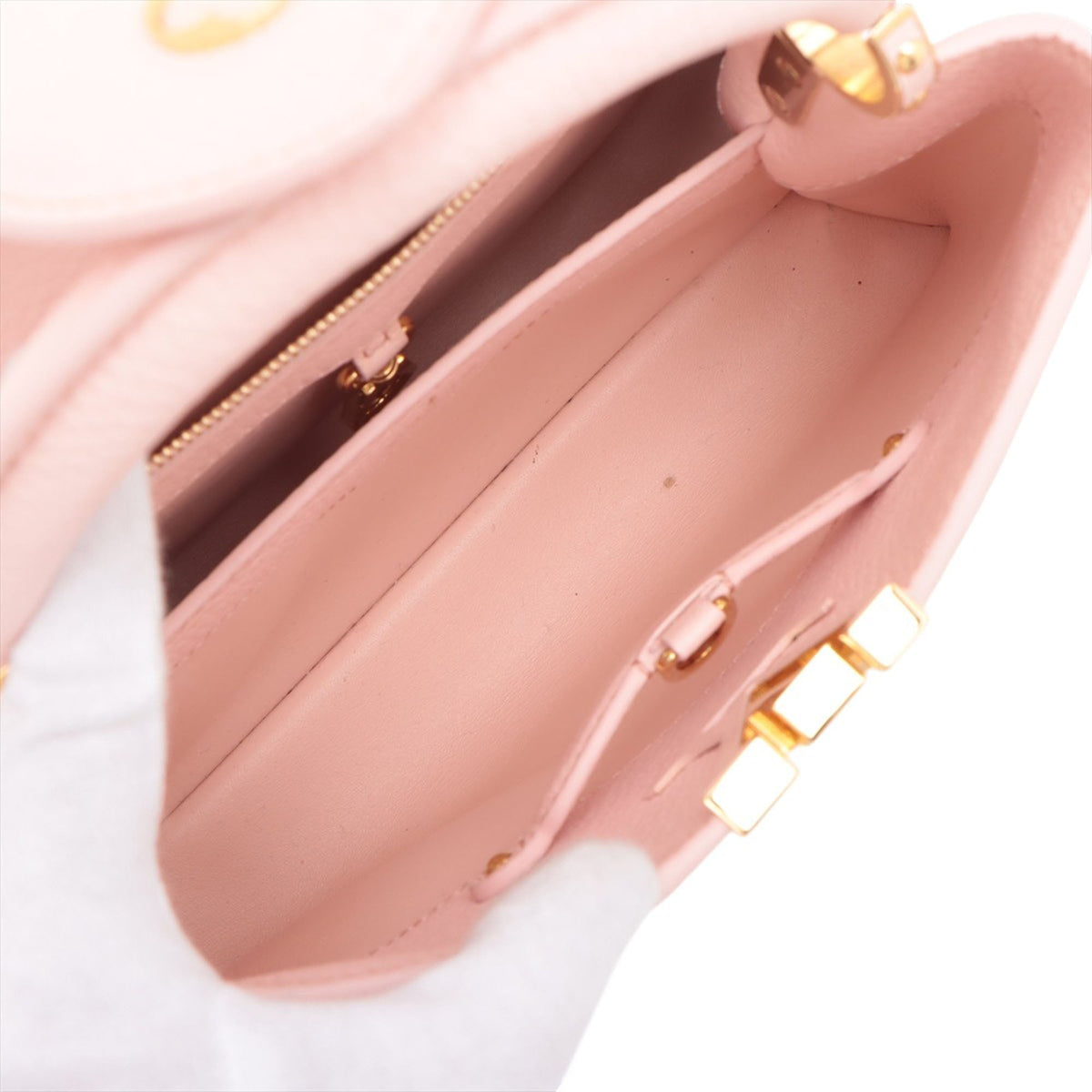 Louis Vuitton Taurillon Embroidered Vichy Capucines BB