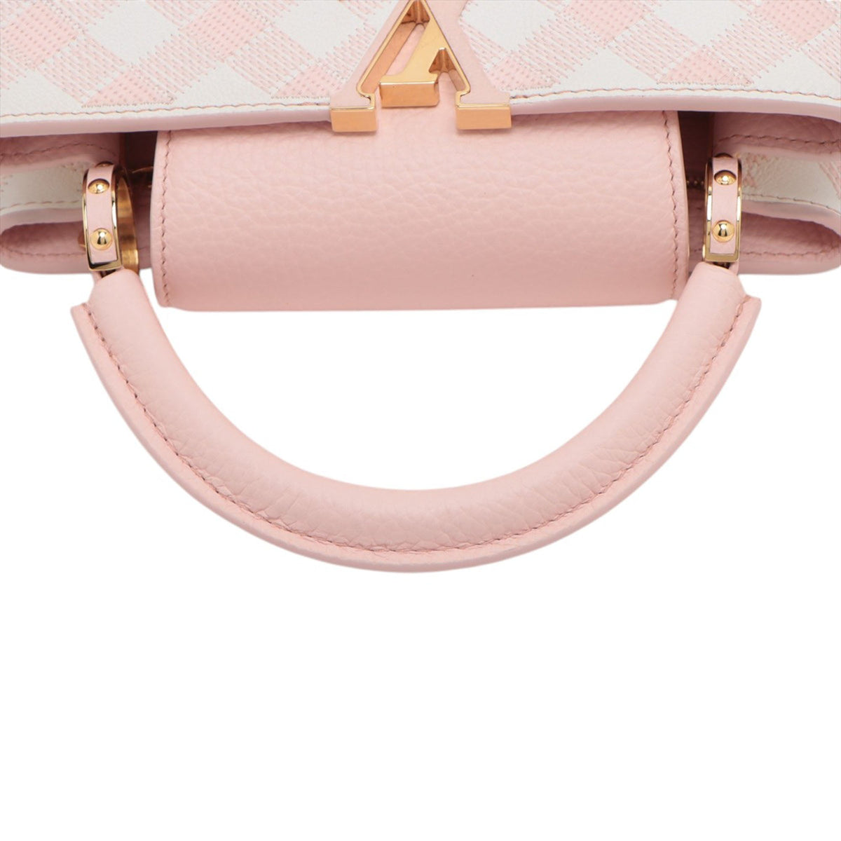Louis Vuitton Taurillon Embroidered Vichy Capucines BB