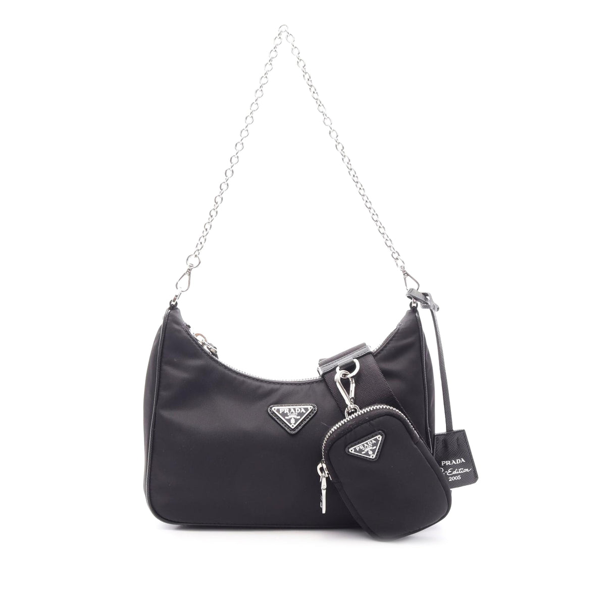 Prada Saffiano Trimmed Re Nylon Re Edition 2005 Satchel