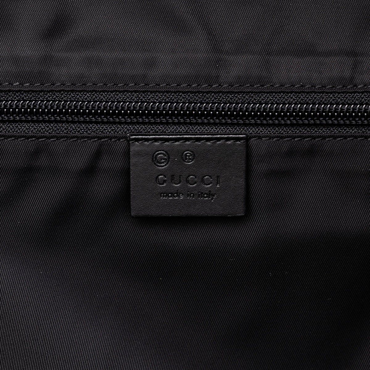 Gucci Techno Canvas Web Backpack — Black