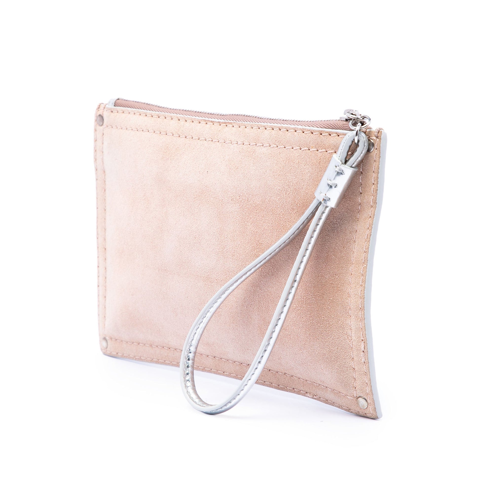 LOEWE Suede Anagram Clutch
