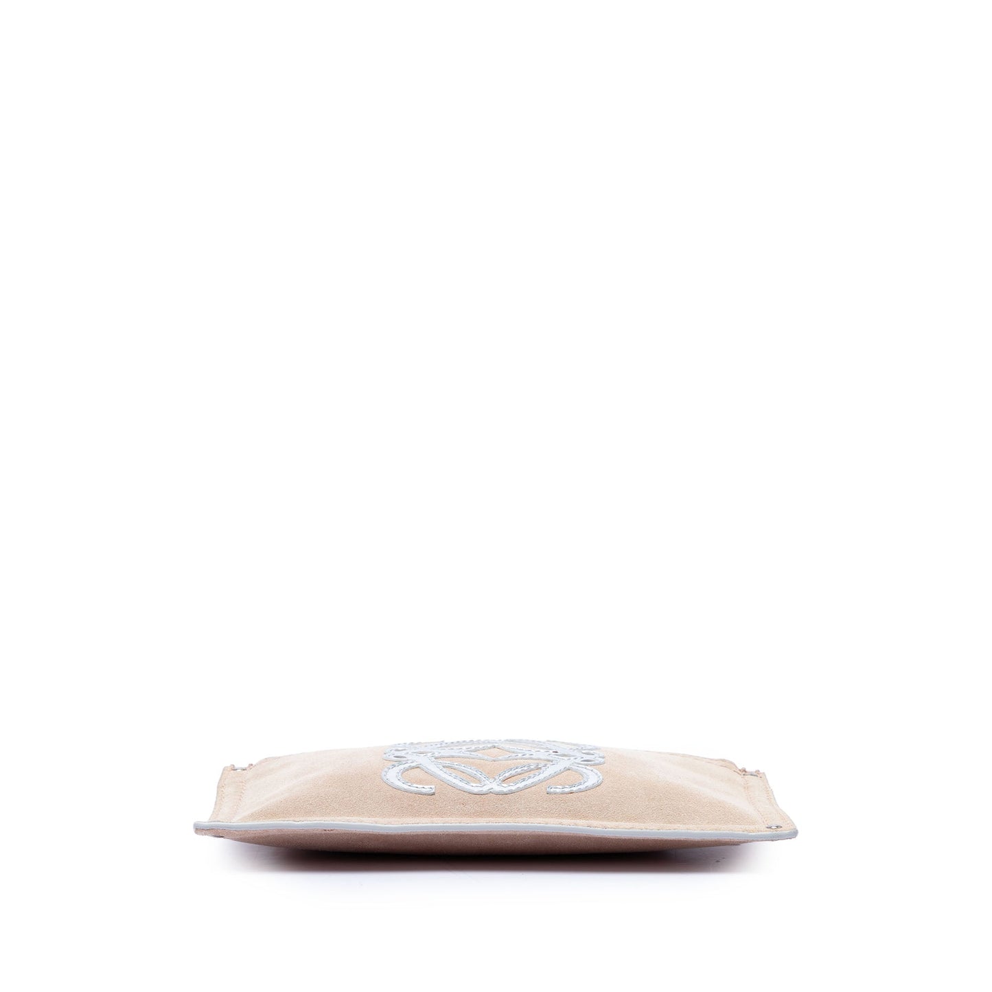 LOEWE Suede Anagram Clutch