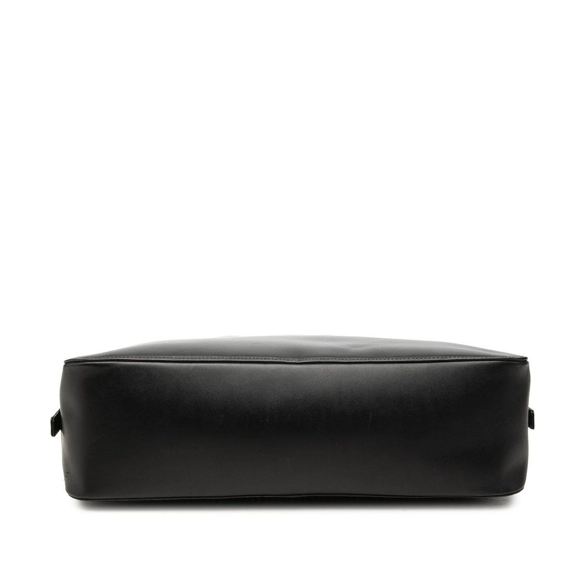 Burberry Nova Check Canvas Trimmed Leather Handbag — Black