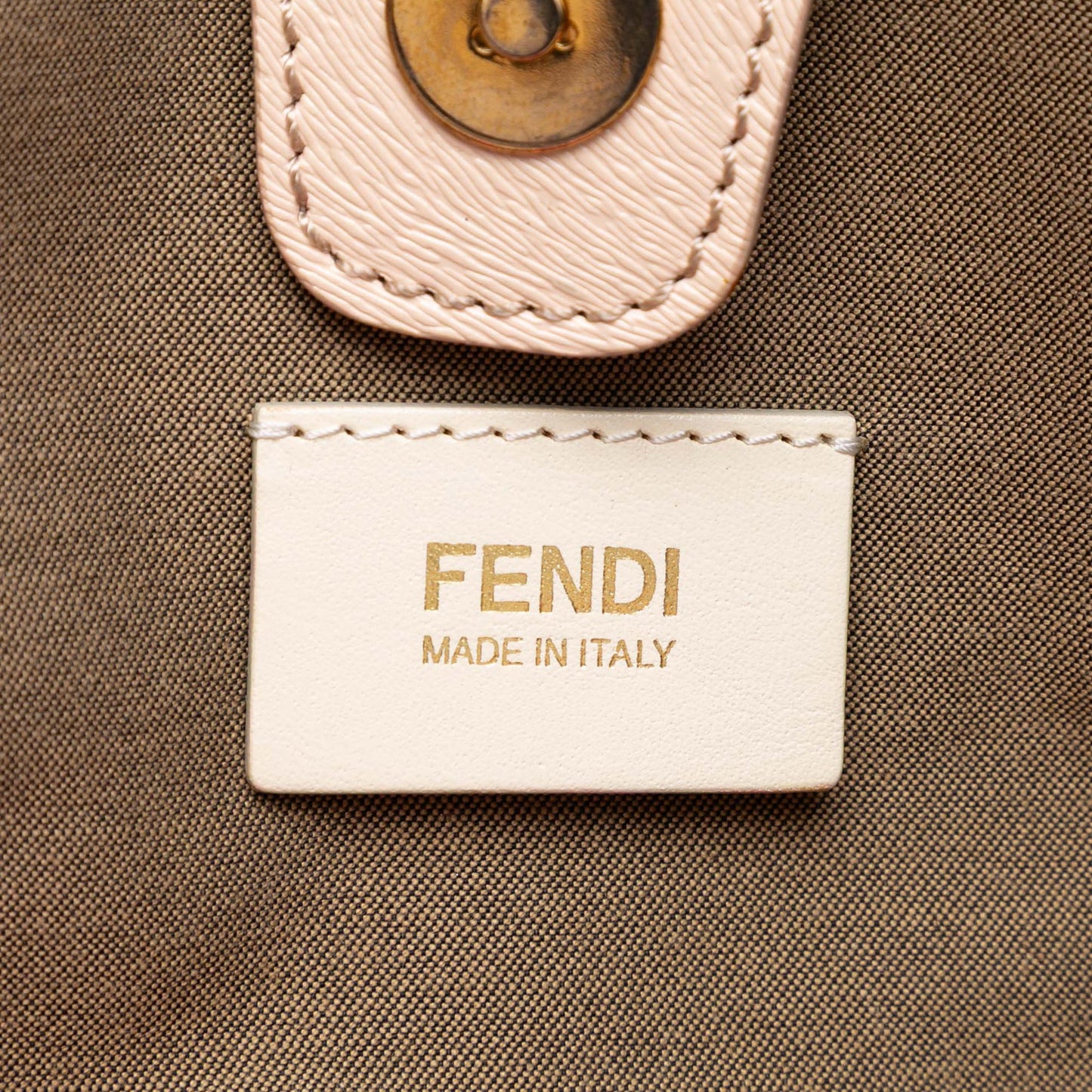 Fendi Zucchino Canvas Floral Tote