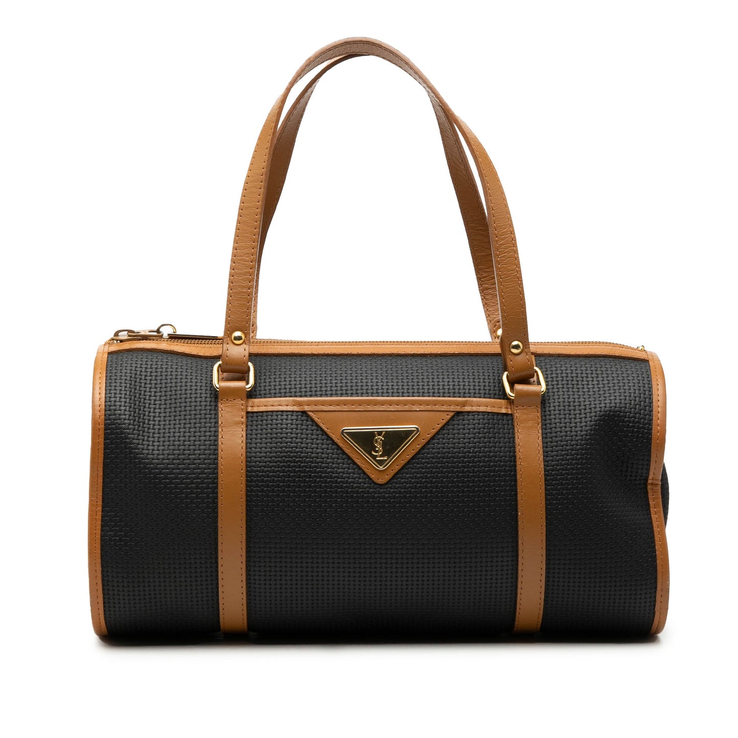 Saint Laurent Weave Canvas Boston Bag