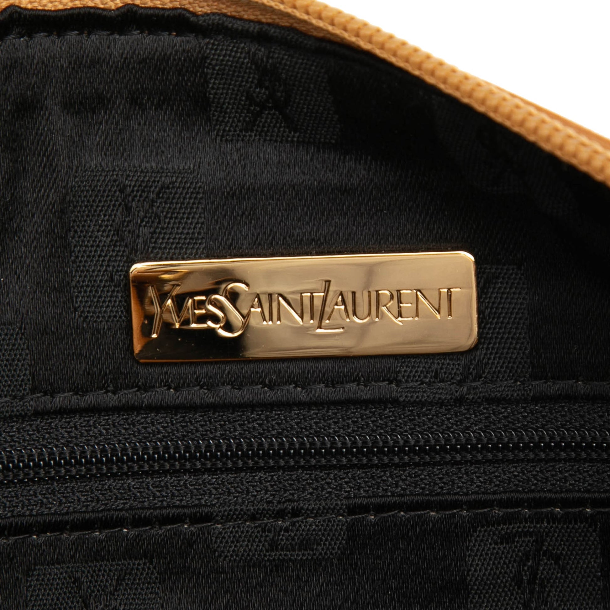 Saint Laurent Weave Canvas Boston Bag