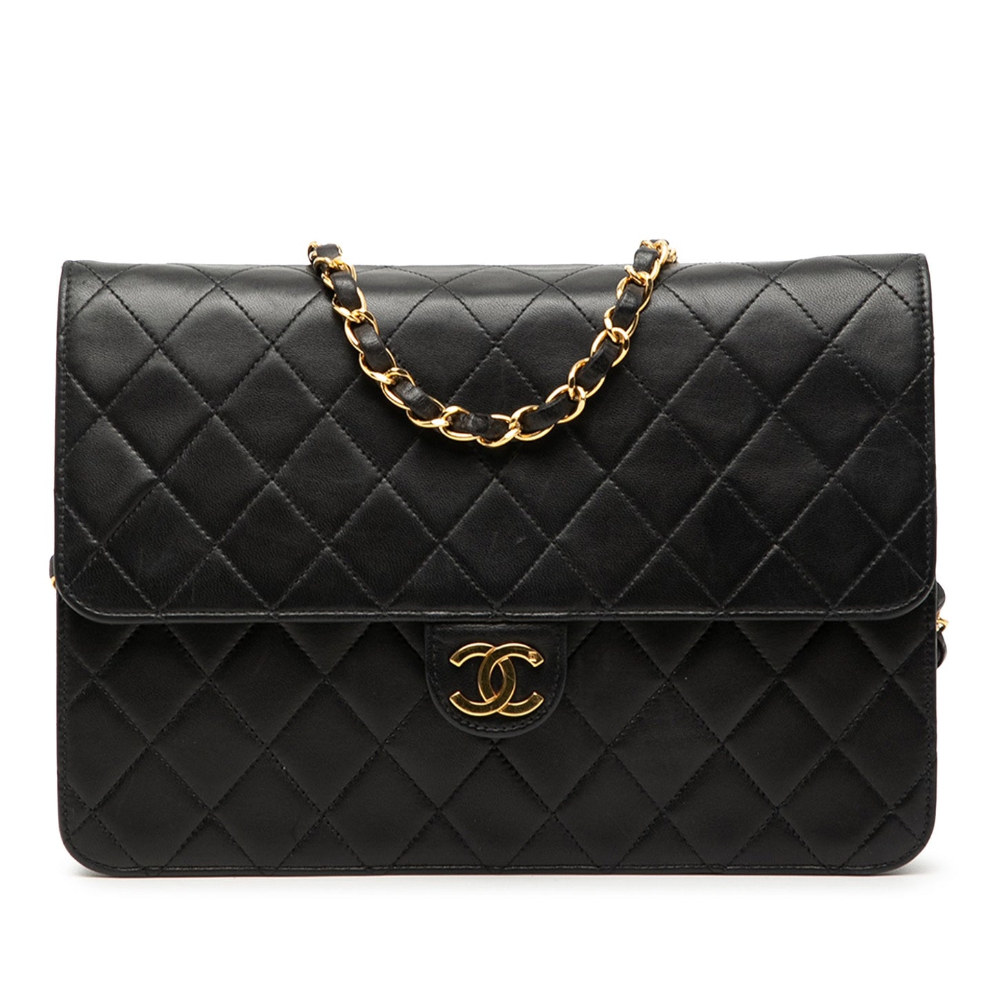 Medium CC Quilted Lambskin Single Flap