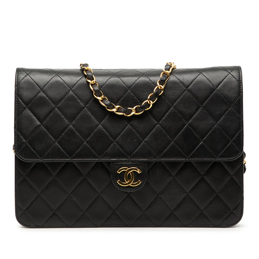 Medium CC Quilted Lambskin Single Flap