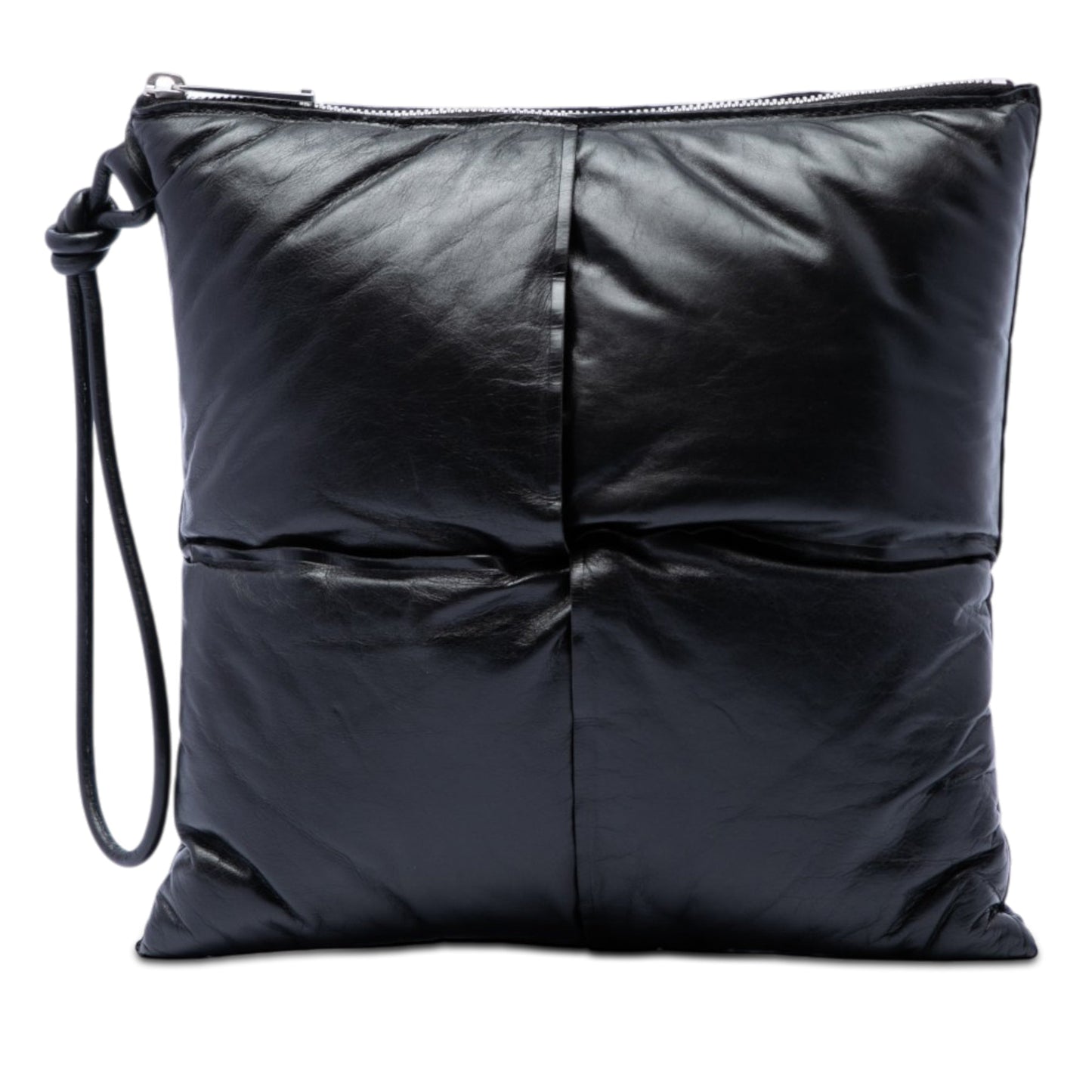 Bottega Veneta Nappa Intrecciato Padded Square Wristlet Pouch