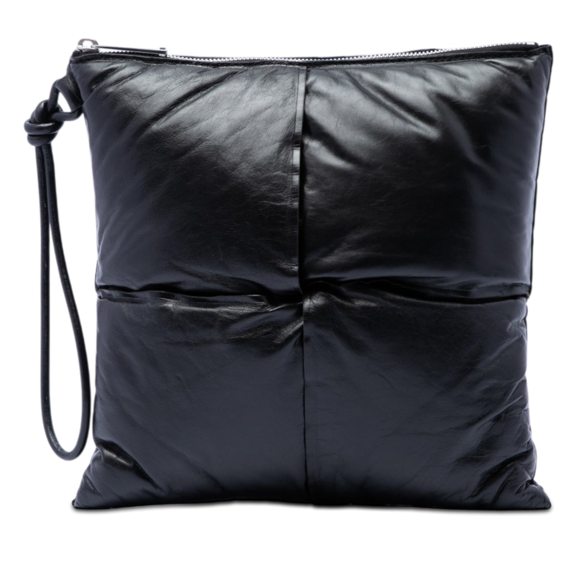 Bottega Veneta Nappa Intrecciato Padded Square Wristlet Pouch