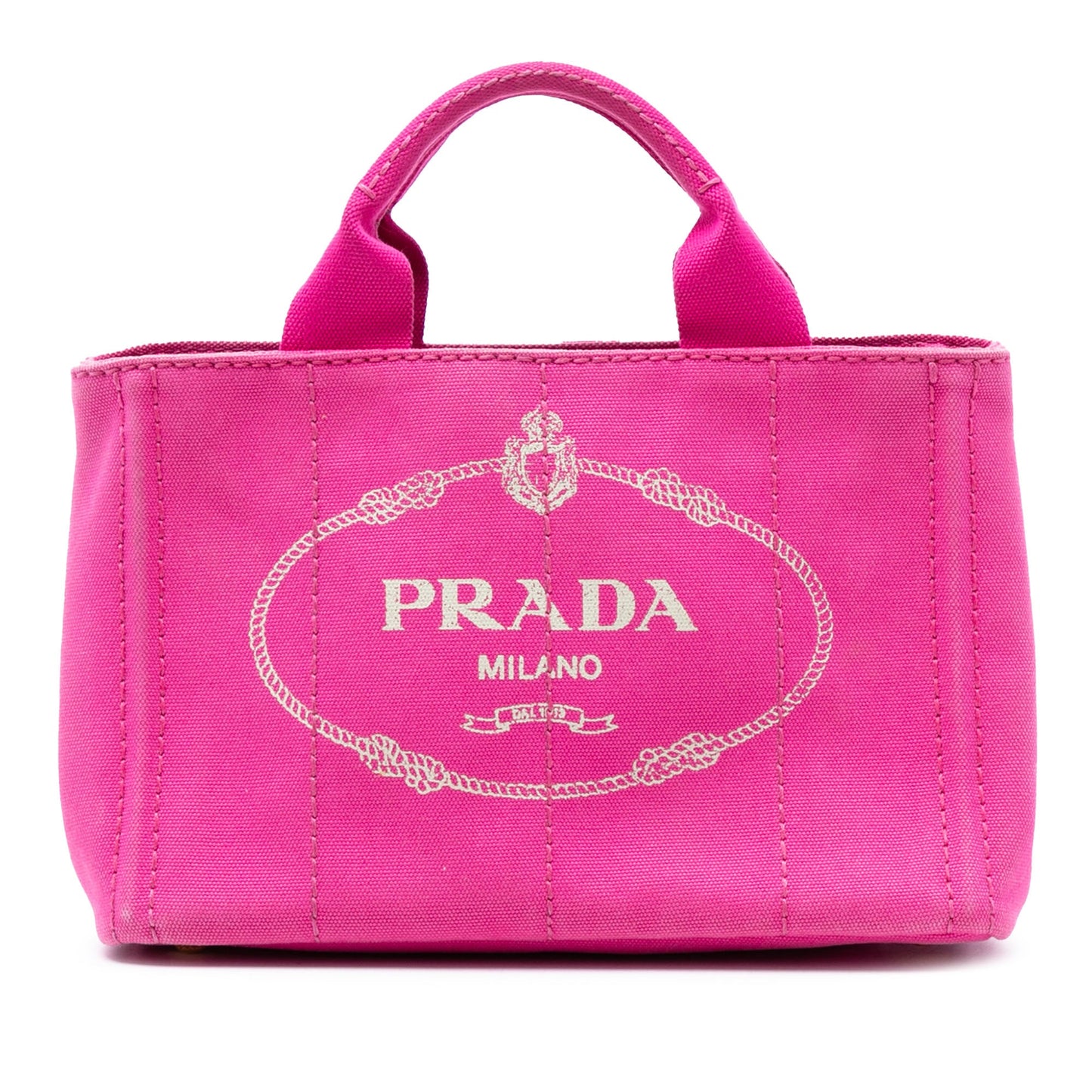 Prada Small Canvas Canapa Logo Tote