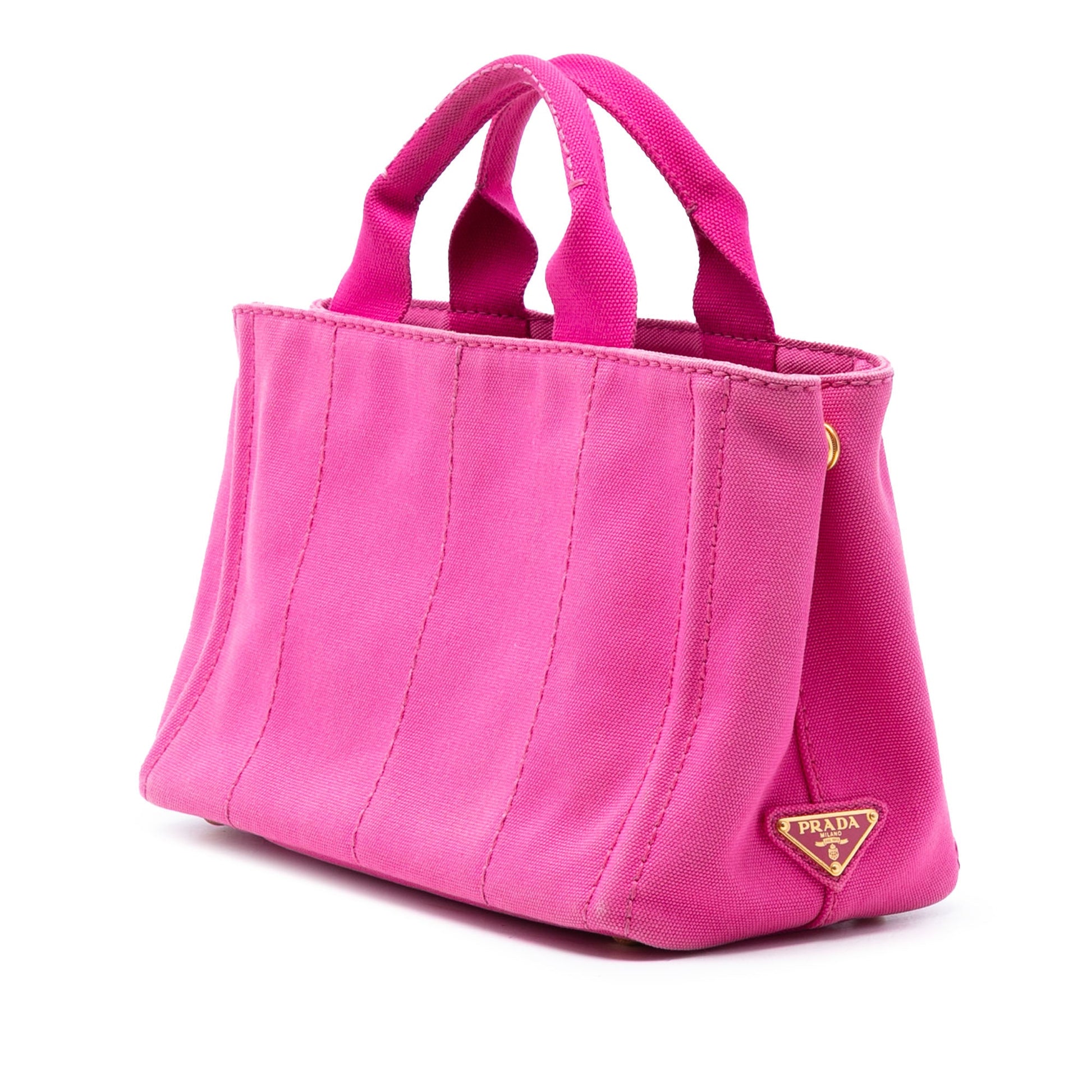 Prada Small Canvas Canapa Logo Tote