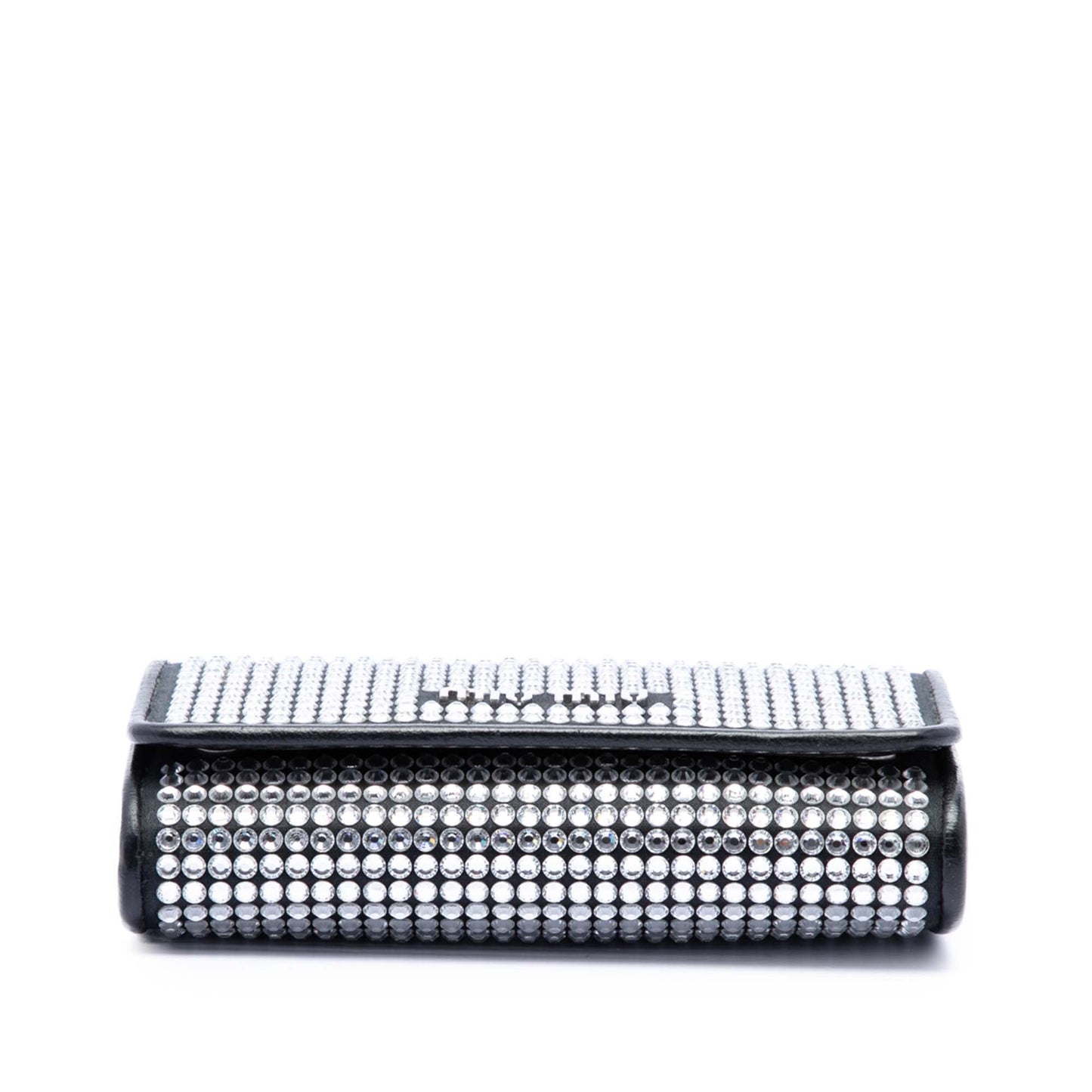 Miu Miu Soft Nappa Crystal Embellished Wallet on Chain