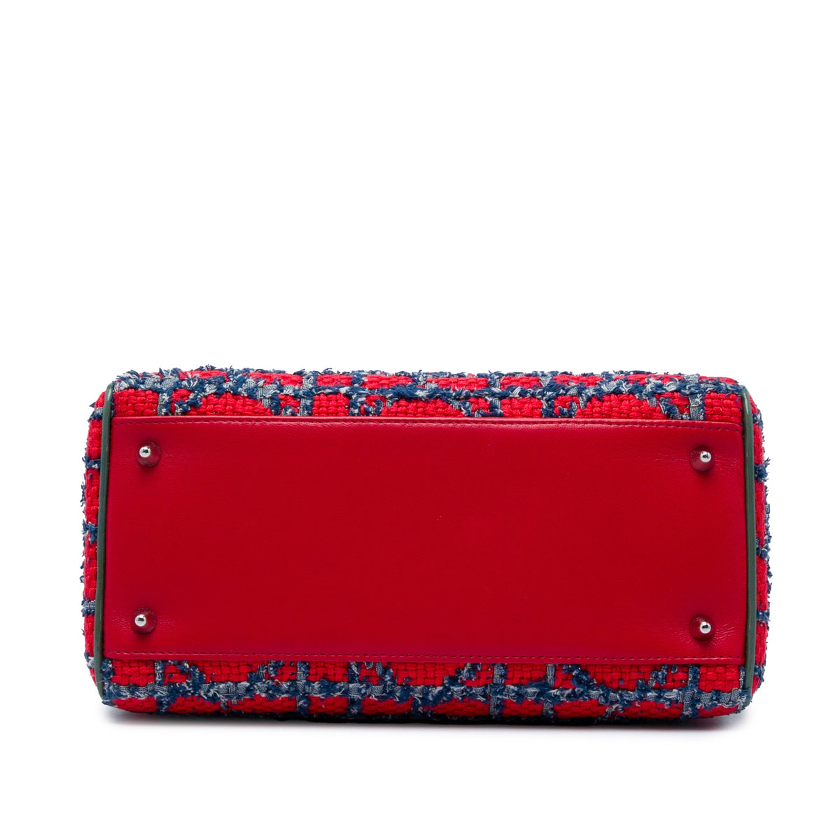 Dior Medium Tweed Cannage Fringe Lady Dior
