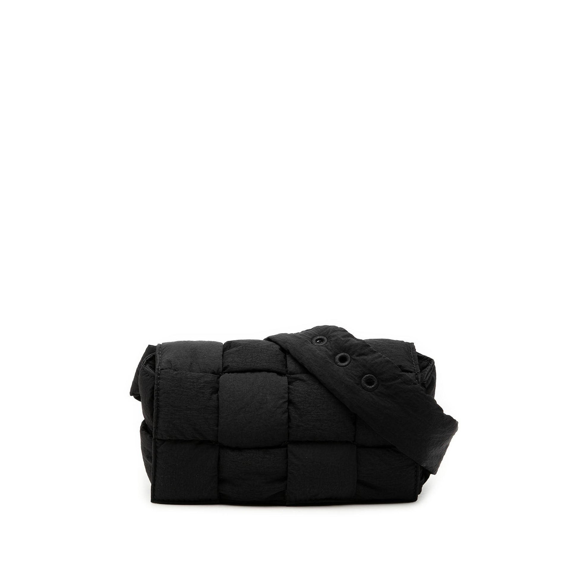 Bottega Veneta Mini Nylon Intrecciato Padded Tech Cassette Belt Bag