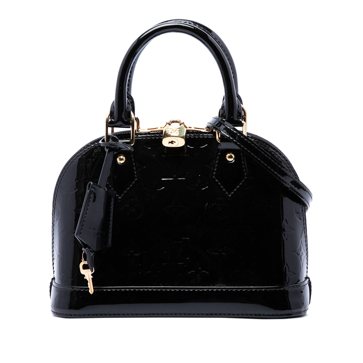 Louis Vuitton Monogram Vernis Alma BB — Black