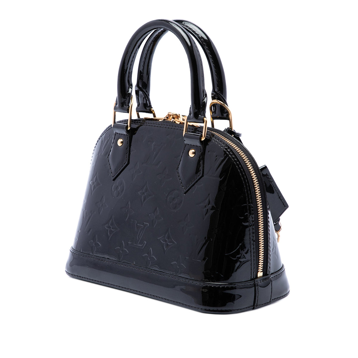 Louis Vuitton Monogram Vernis Alma BB — Black