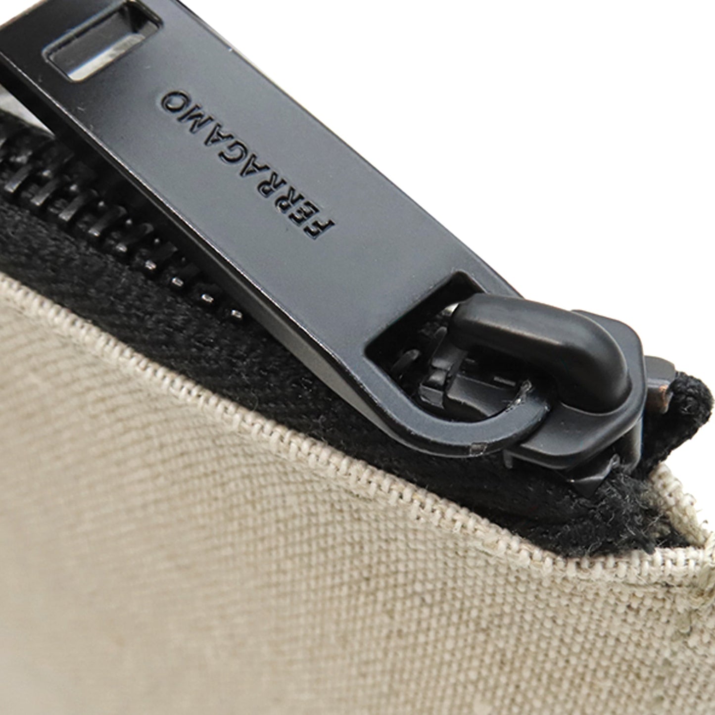 Ferragamo Canvas Embossed Logo Signature Tote