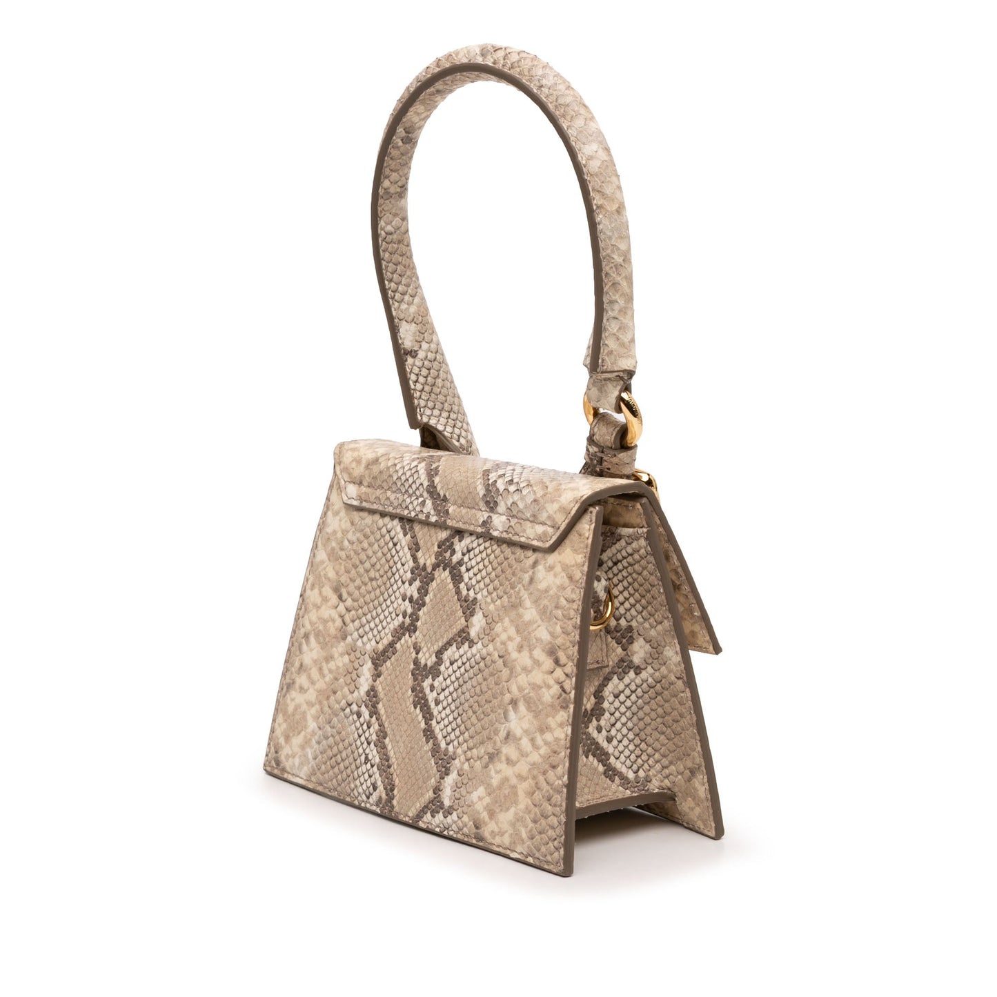 Jacquemus Snake Embossed Leather Le Chiquito Moyen Satchel