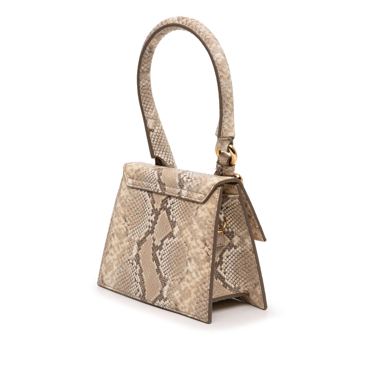 Jacquemus Snake Embossed Leather Le Chiquito Moyen Satchel
