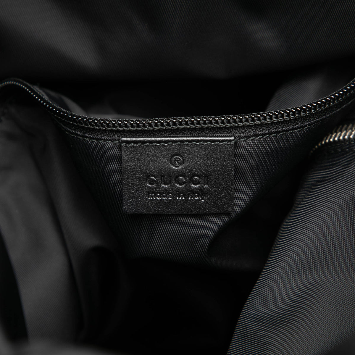 Gucci Canvas Techno Web Fold Over Backpack