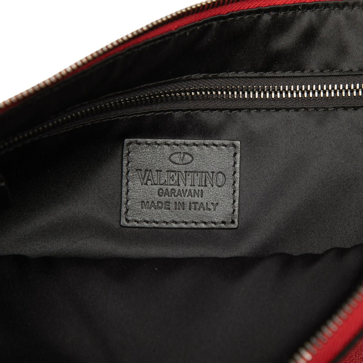 Valentino Leather Rockstud Wristlet Clutch