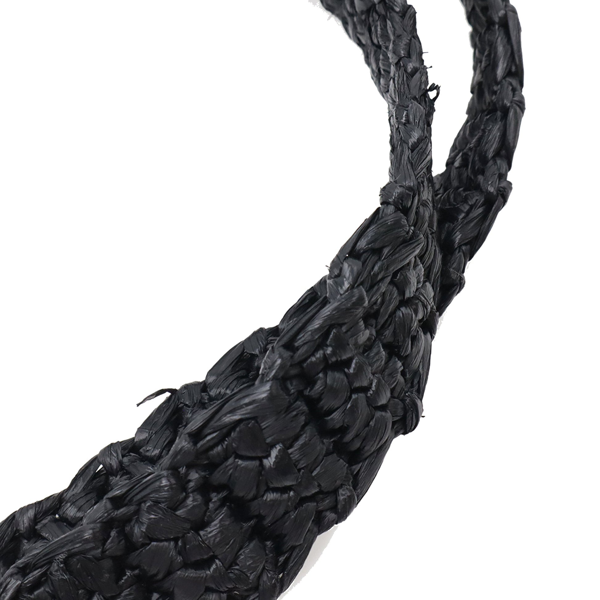 Prada Raffia Effect Crochet Embroidered Logo Tote