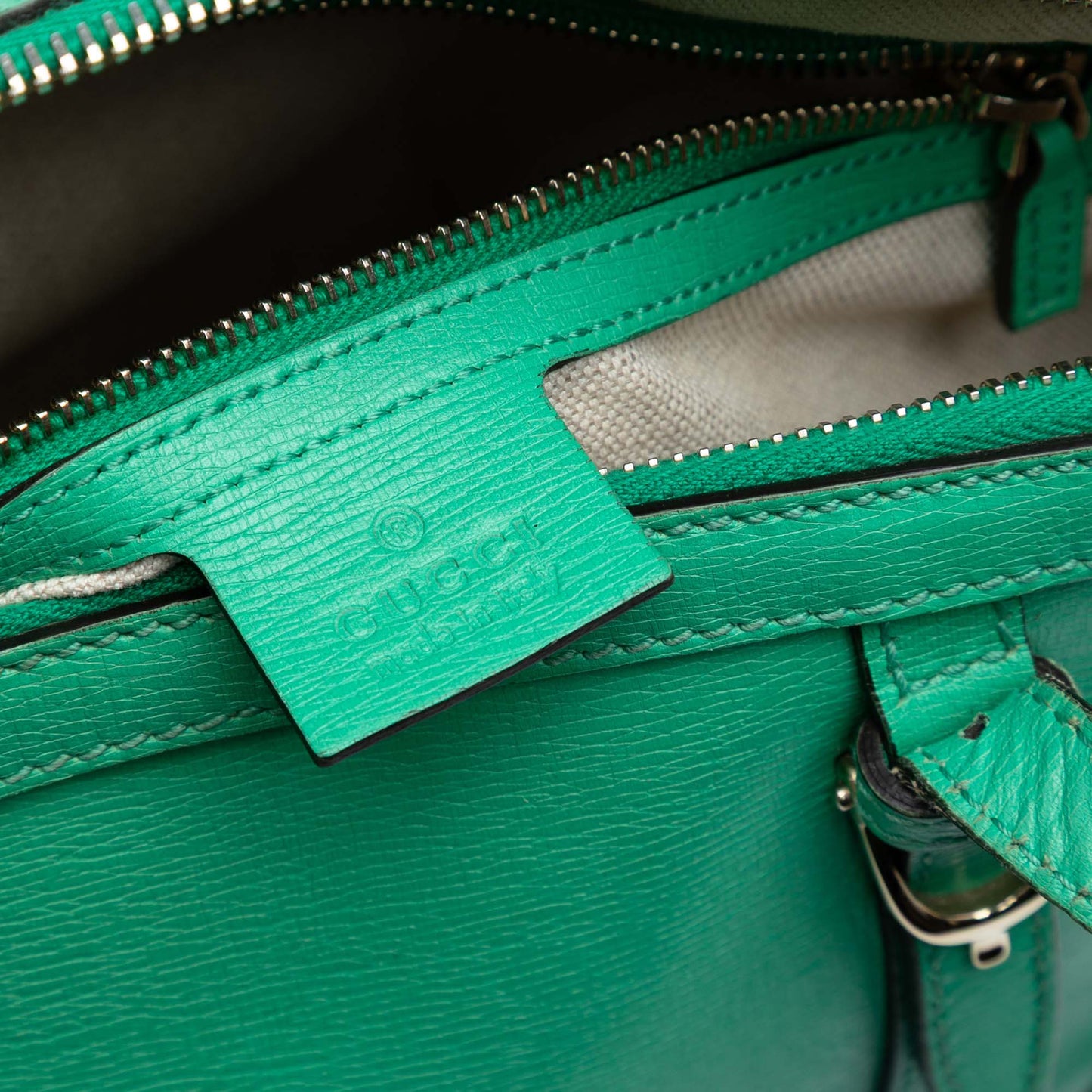 Gucci Small Leather Nice Dome Satchel