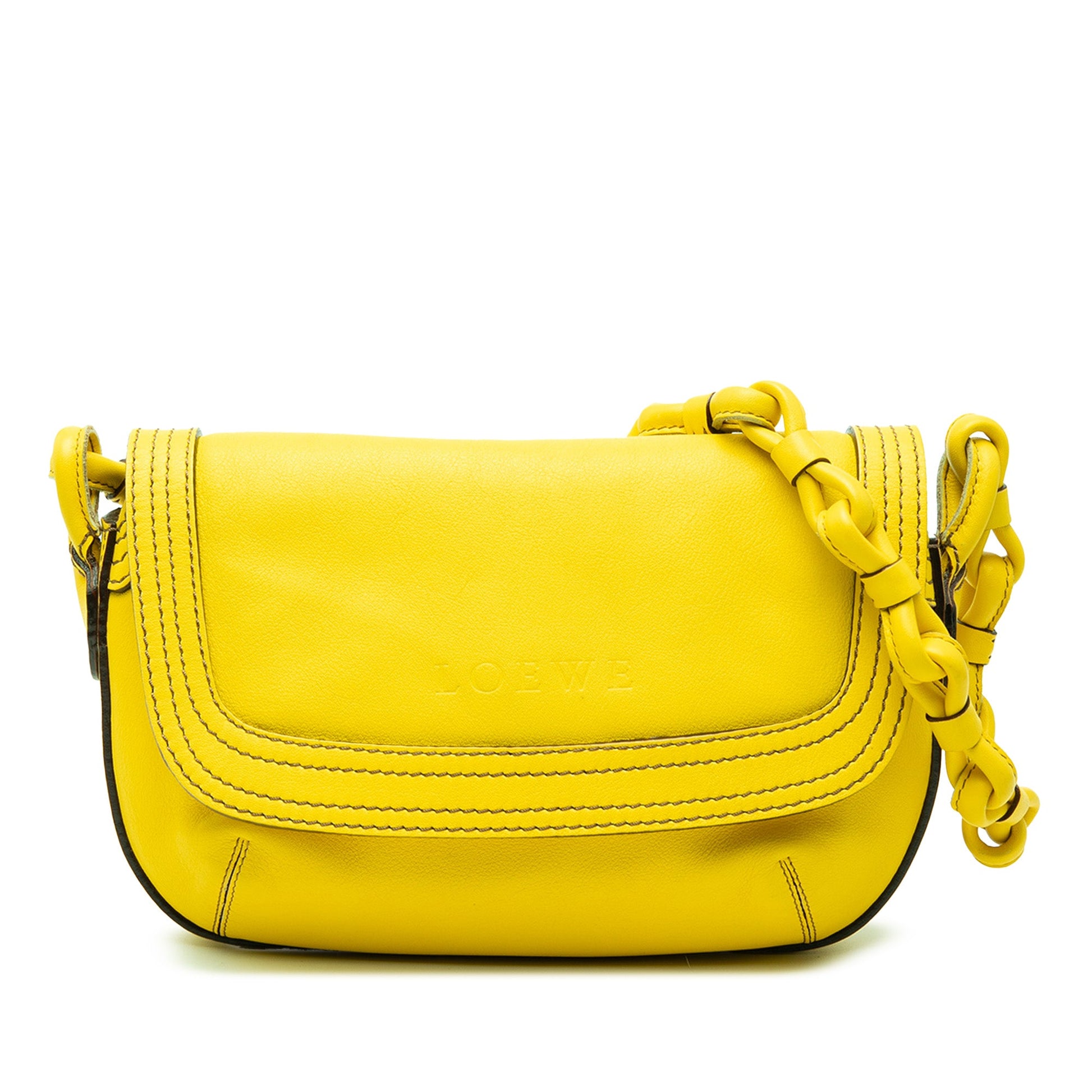 LOEWE Leather Logo Shoulder Bag