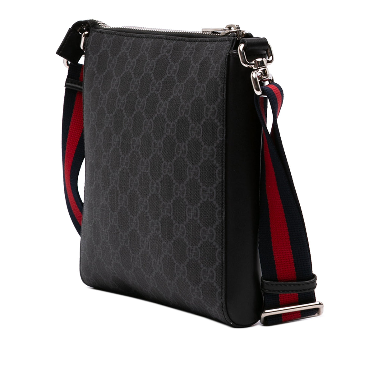 Gucci Small GG Supreme Web Messenger Bag