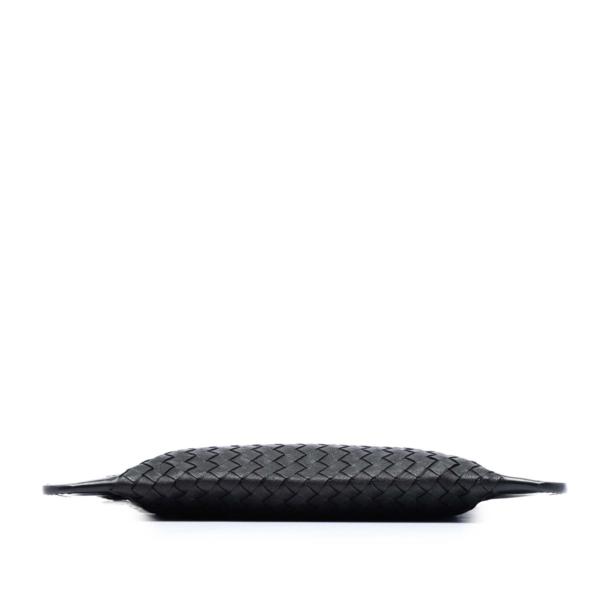 Bottega Veneta Intrecciato Trimmed Leather Clutch
