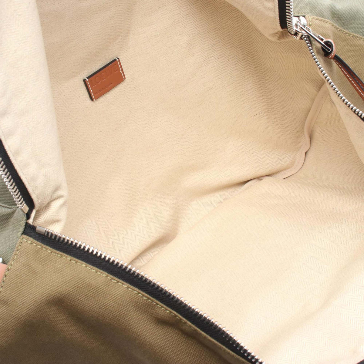 LOEWE Canvas Anagram Bumbag XL — Brown
