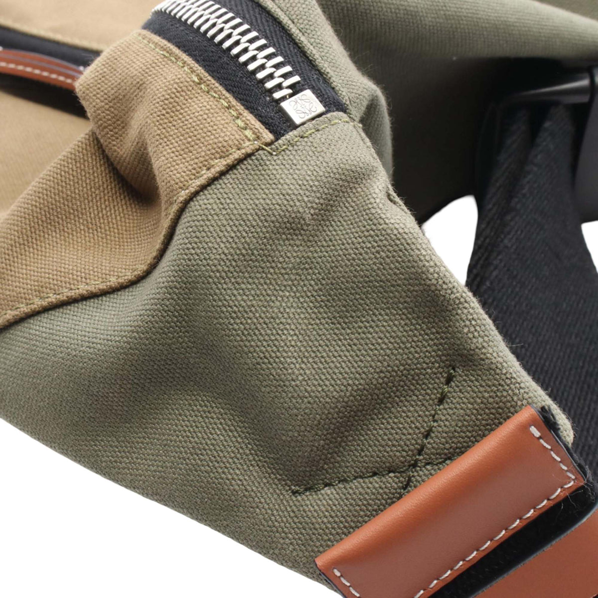 LOEWE Canvas Anagram Bumbag XL — Brown