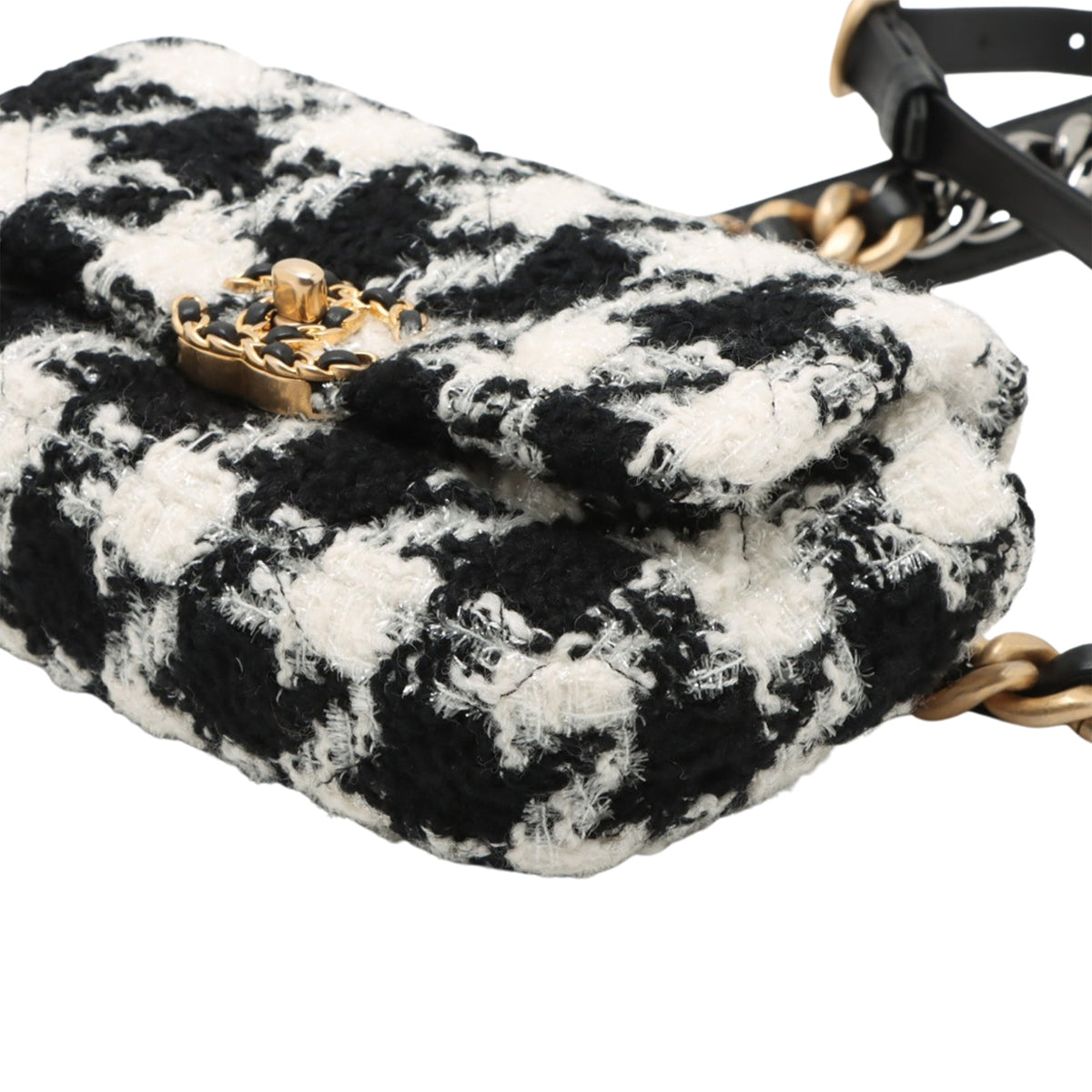 Chanel Houndstooth Tweed 19 Belt Bag